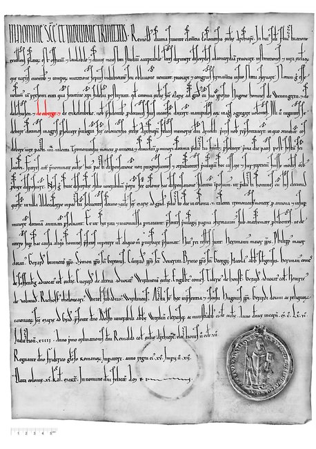 Urkunde von 1166