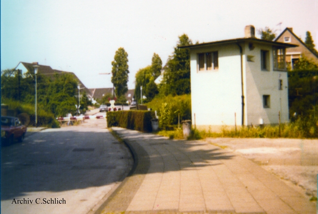 Weg am Berge Bahnübergang 1978