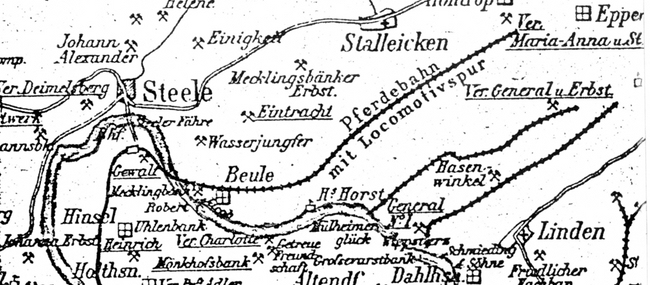 Karte von 1857