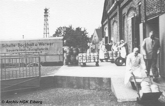 Weg am Berge Sauerkrautfabrik um 1955