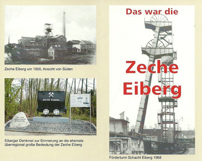 Faltblatt zur Zeche Eiberg